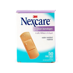 NEXCARE SHEER BANDAGE ONE SIZE 50'S