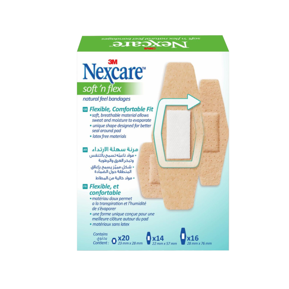 NEXCARE SOFT N FLEX CMFORT ASSORTEDD 50’S (1)