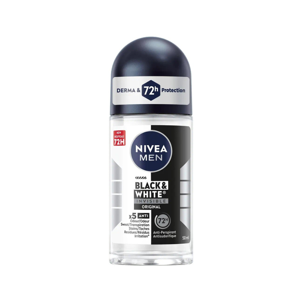 NIVEA DEO ROLL INVISIBLE BLACK & WHITE 50 ML